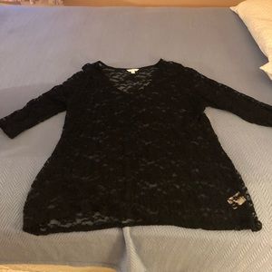 Boutique Lace Tunic Top